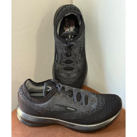 BROOKS WOMENS SIZE 8.5 LEVITATE 2 RUNNING SPORT OUTDOOR SHOES SNEAKETS BLACK - Picture 1 of 10